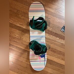 Burton Chicklet kids snowboard, 90cm with Burton  bindings.